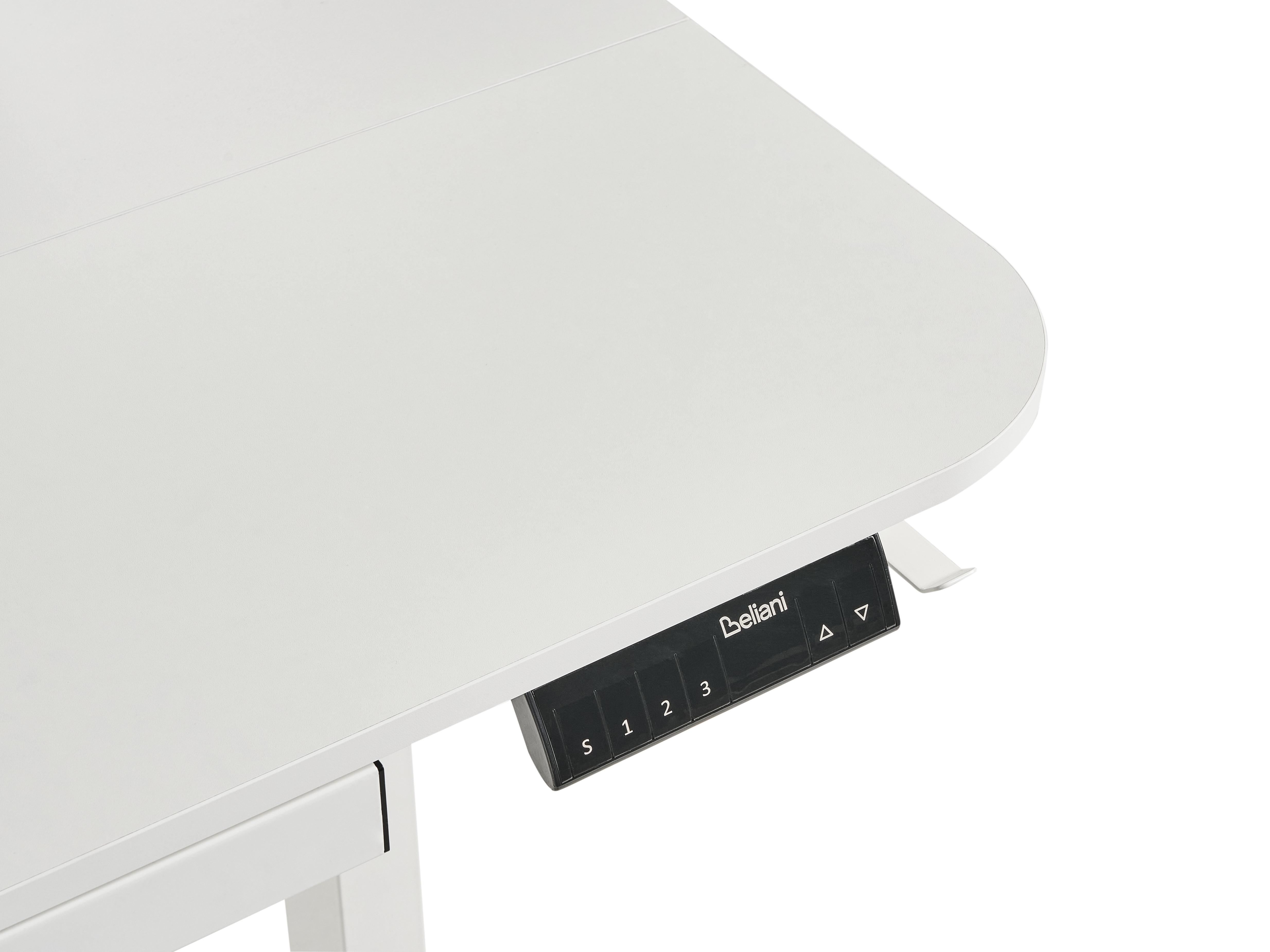 Elektrisch verstelbaar sta-bureau WILBANKS Wit 120 cm 60 cm met USB-poort