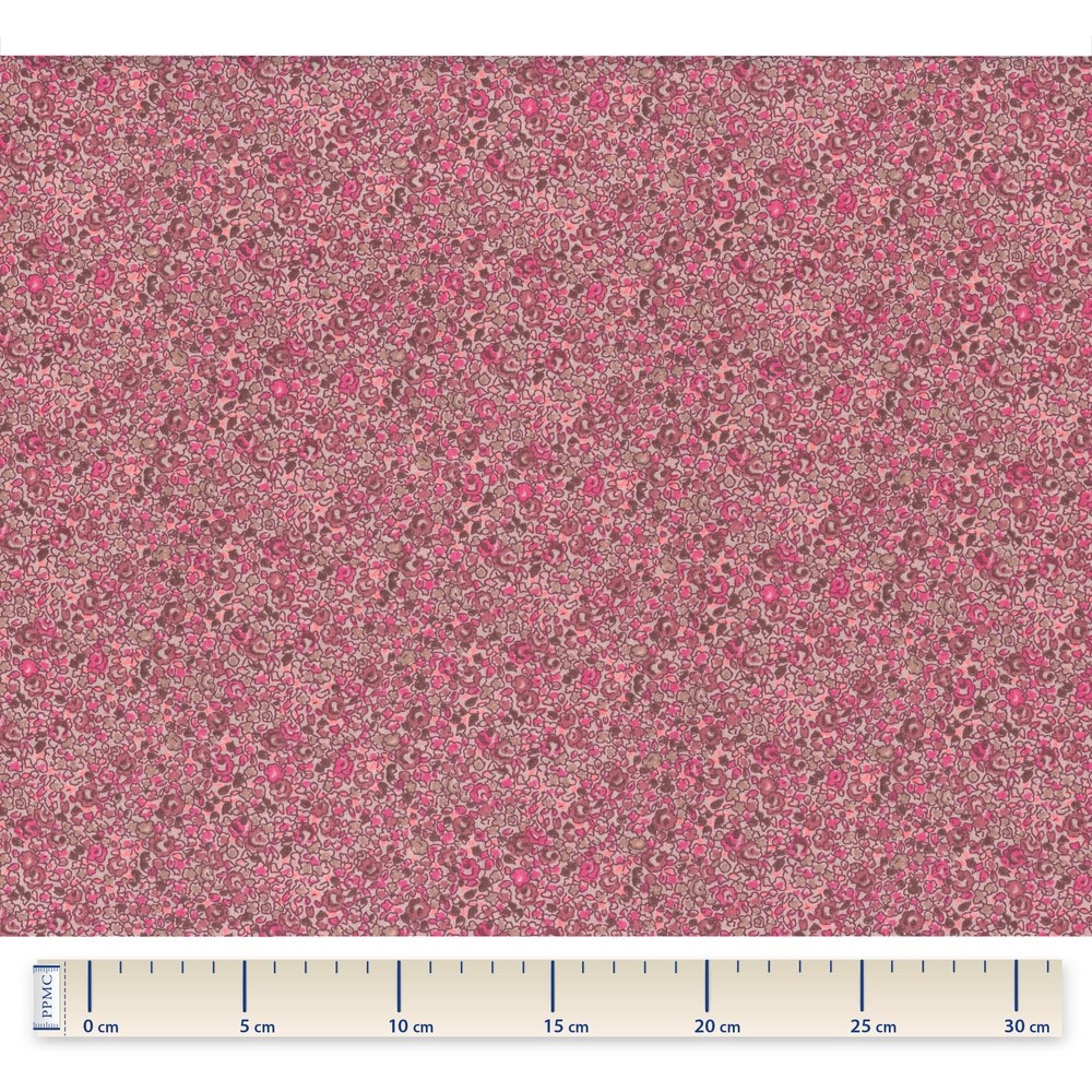 Tissu Enduit Au Mètre Lichen Prune Rose