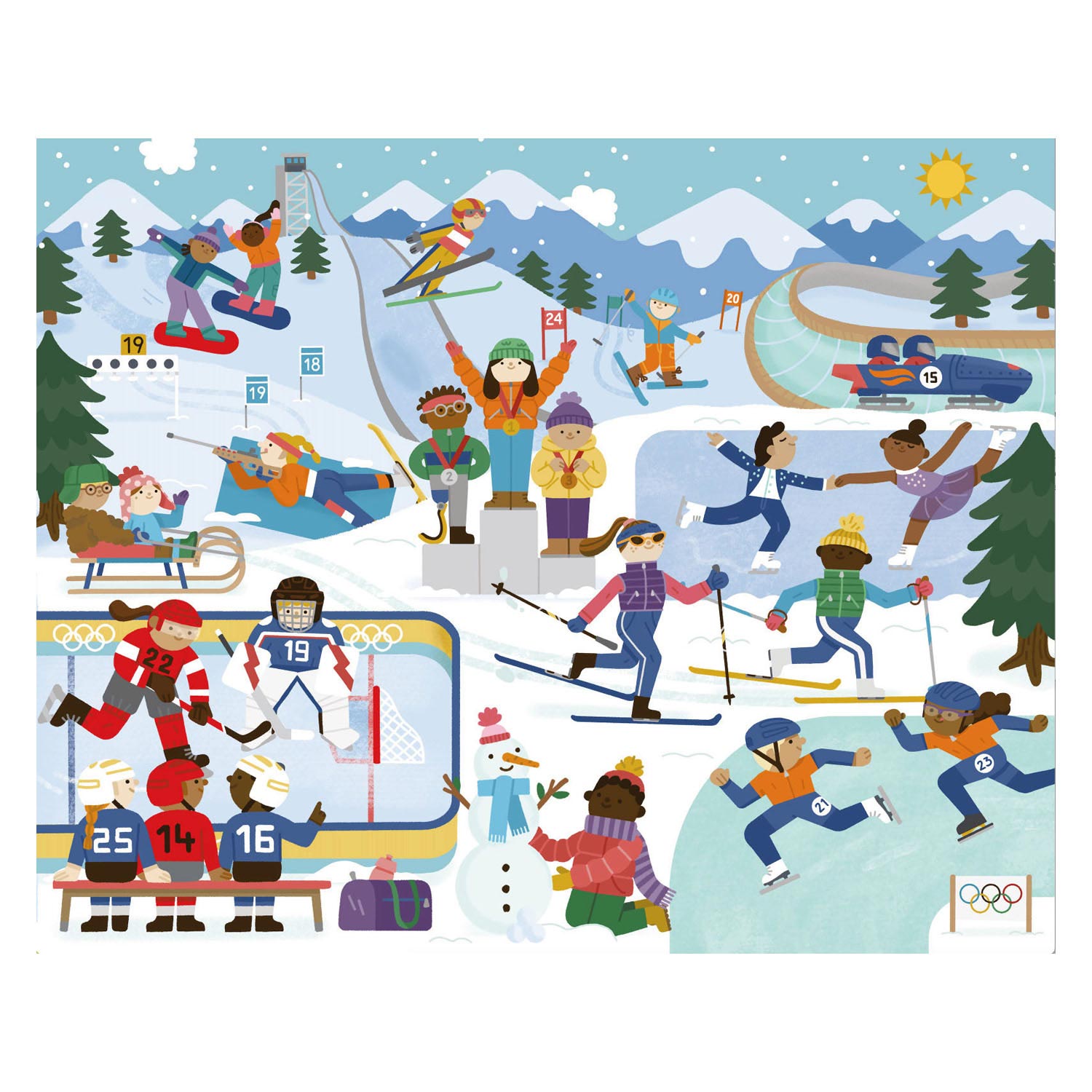 Rolf - Houten Legpuzzel Serie Olympische Spelen, Set van 2