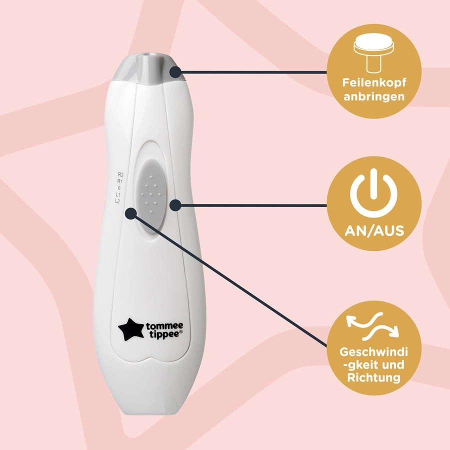 Tommee Tippee Elektrischer Baby-Nagel-Trimmer