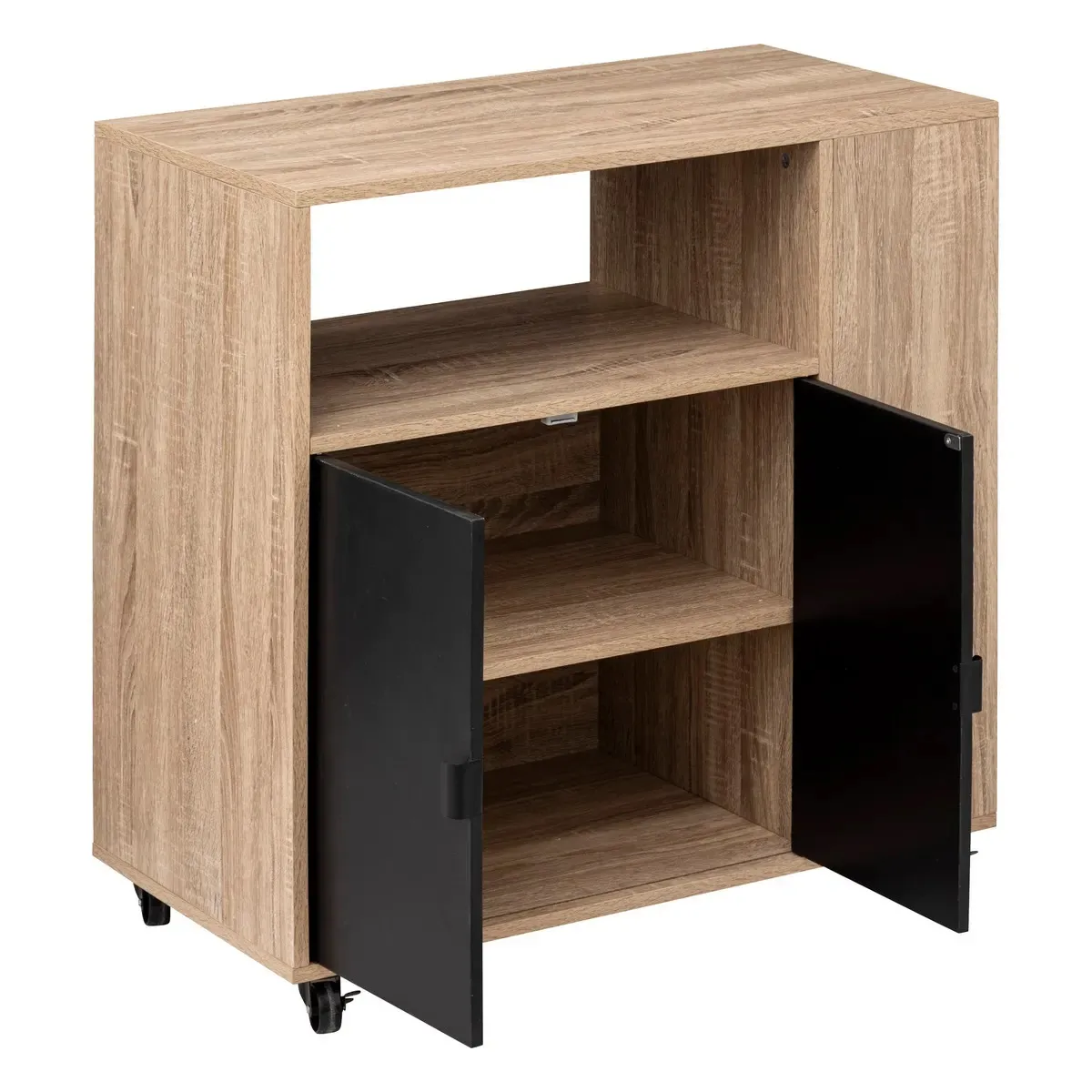 Pegane Desserte De Cuisine Beige Noir