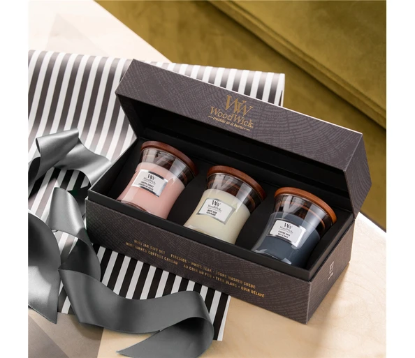 WoodWick Floral 3 Mini Jar Giftset