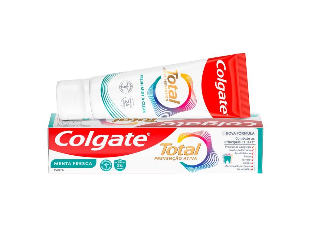 PASTA DE DENTES PROTEÇÃO TOTAL FRESCURA ACTIVA COLGATE 75ML