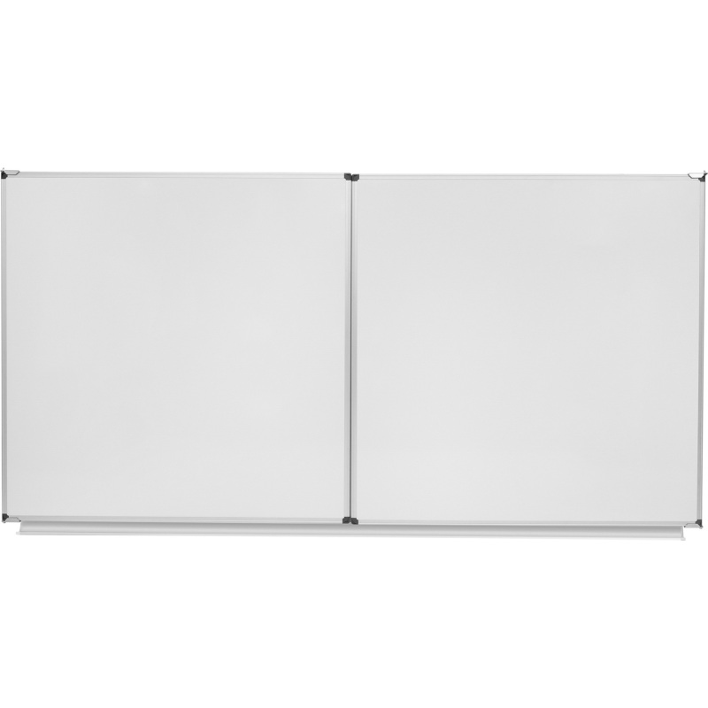 Tableau blanc magnétique Trio Maya Bi-Office, surface en acier céramique, cadre en aluminium, 150 x 100 cm