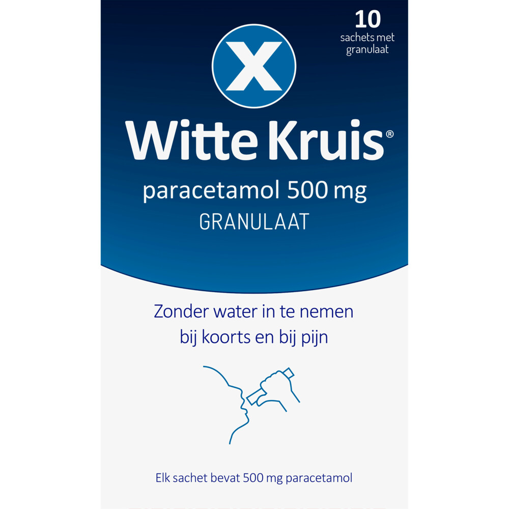 Witte Kruis Paracetamol Granulaat10 sachets