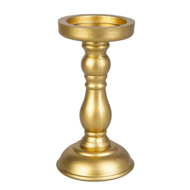 Kerzenständer gold - ca. 10,5 x 20 cm
