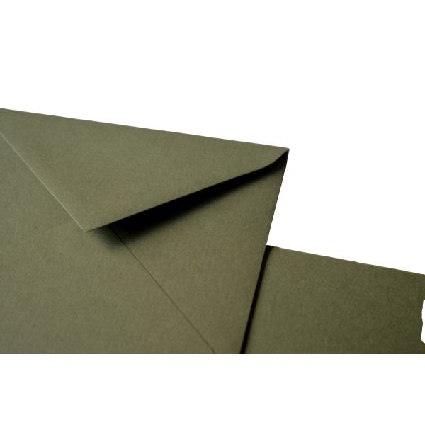 Envelope Verde Oliva para Convites B6 Pack 10 un