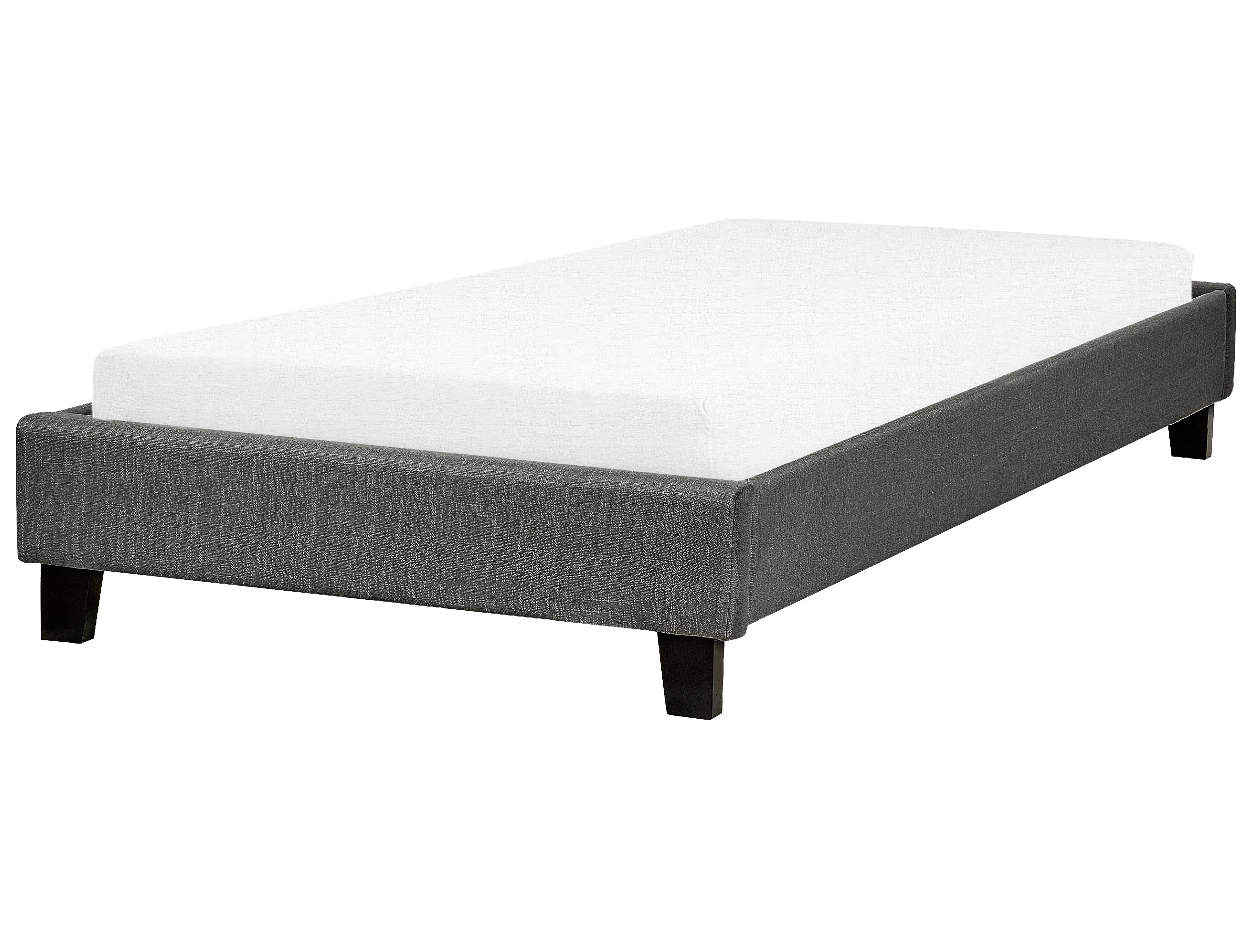 Bed zonder hoofdbord Stof ROANNE 90 x 200 cm Grijs