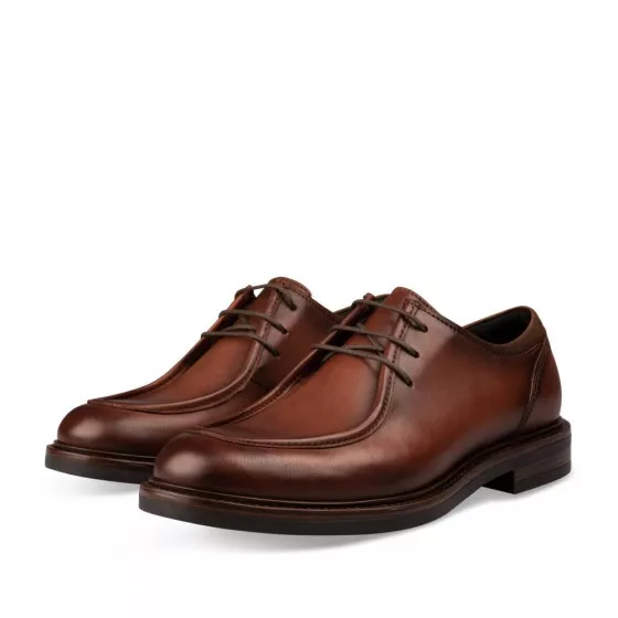 Derbies MARRON B-BLAKE CUIR