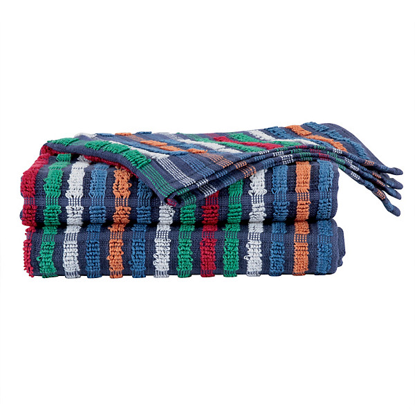 Essuie-mains coton 50 x 80 cm 320 g/m2 coloris multicolor, lot de 6