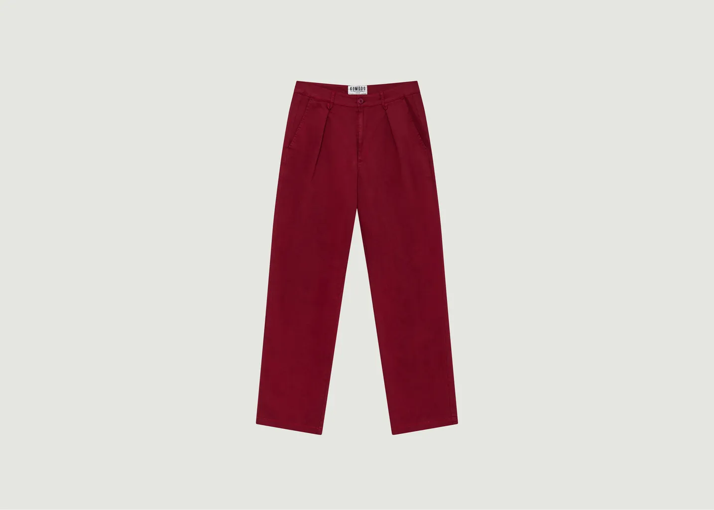 Bowie - Pantalon ample en sergé de coton biologique komodo