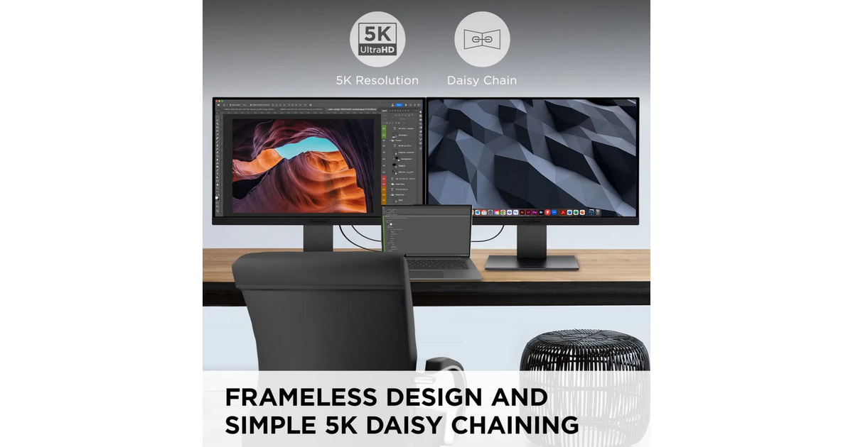 ViewSonicVP2788-5K Mac-Compatible 27