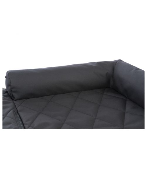 Trixie Autostoel Kussen Dubbel - Hondenautoaccessoire - 95x10x50 cm Zwart