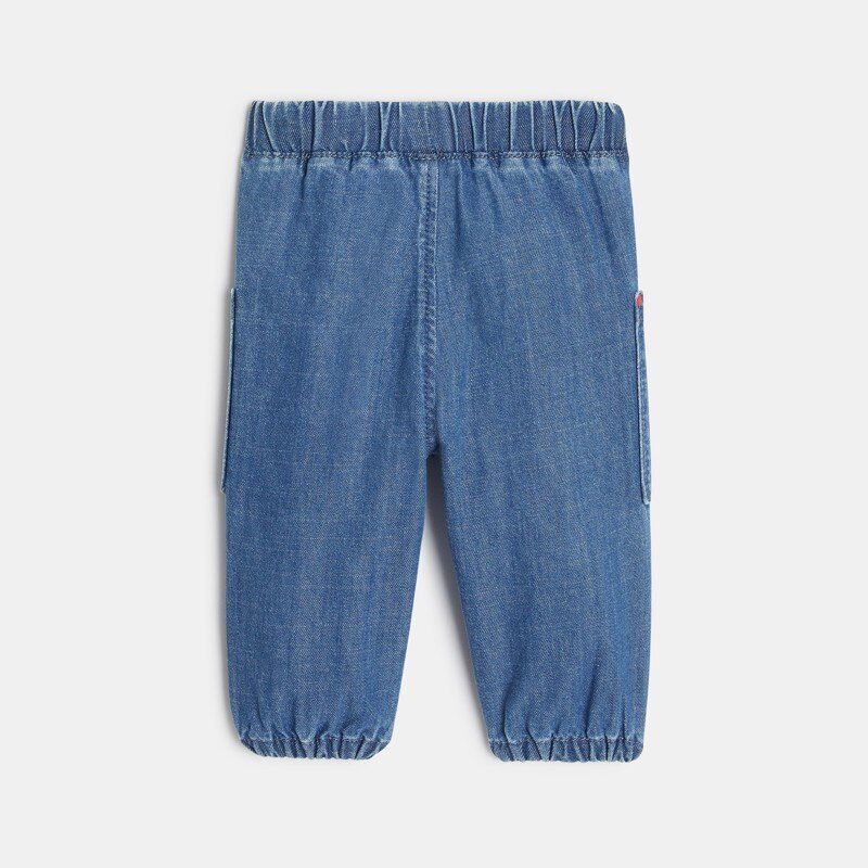 Pantalon bébé en jean bleu Catimini Bleu