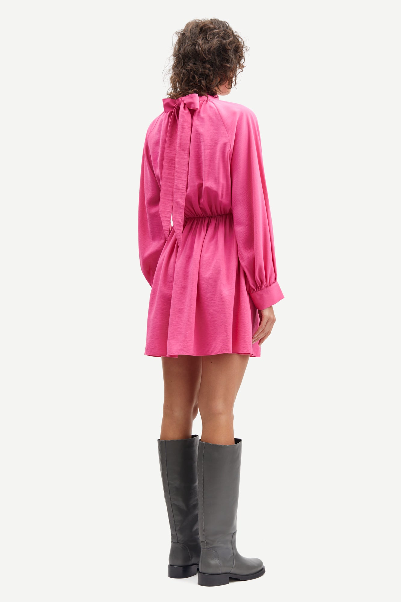 Samsøe Samsøe  Ebbali kort festkjole - Cheeky Pink