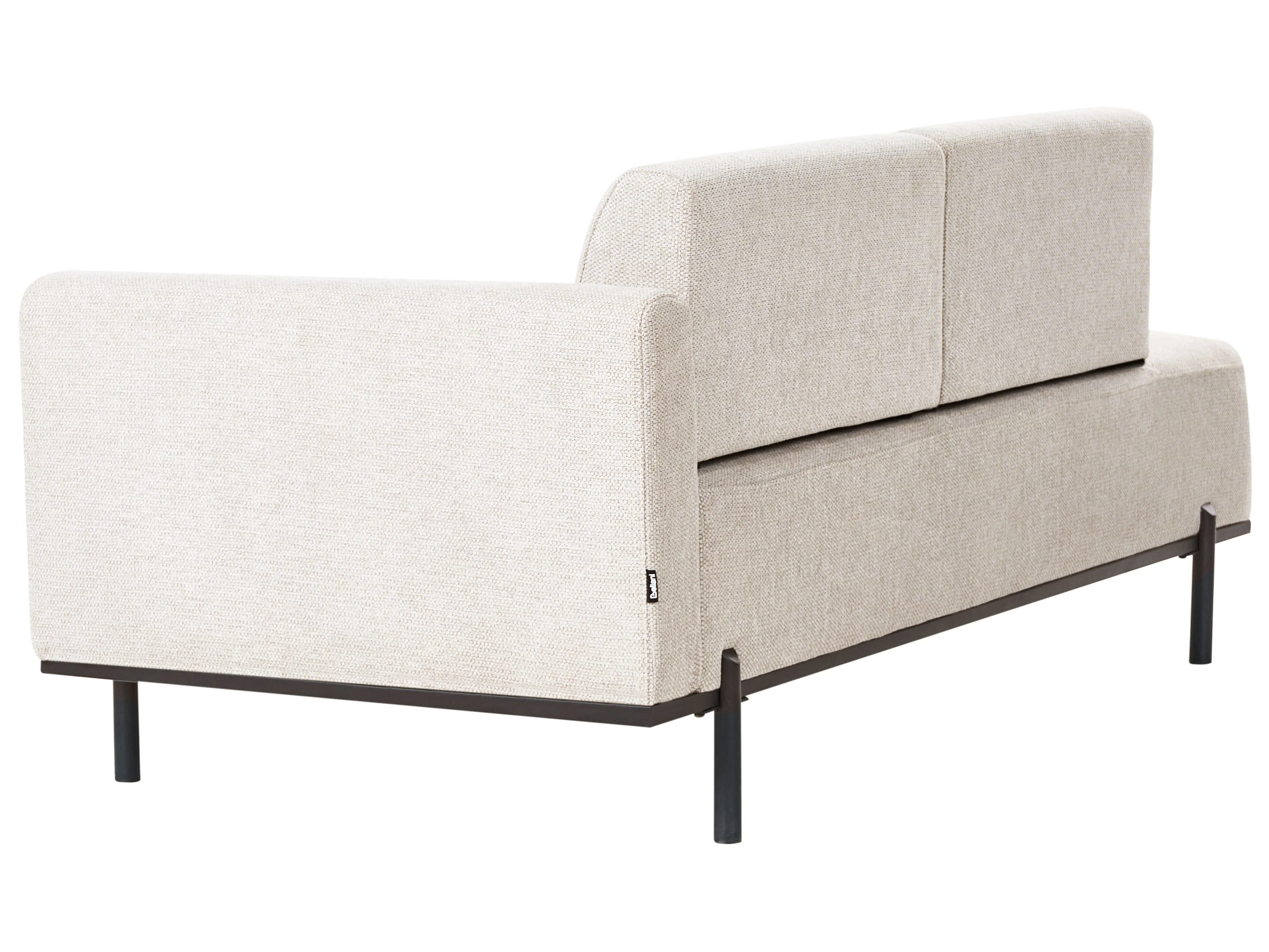 Chaise longue SAVASSE Kunstlinnen Lichtbeige