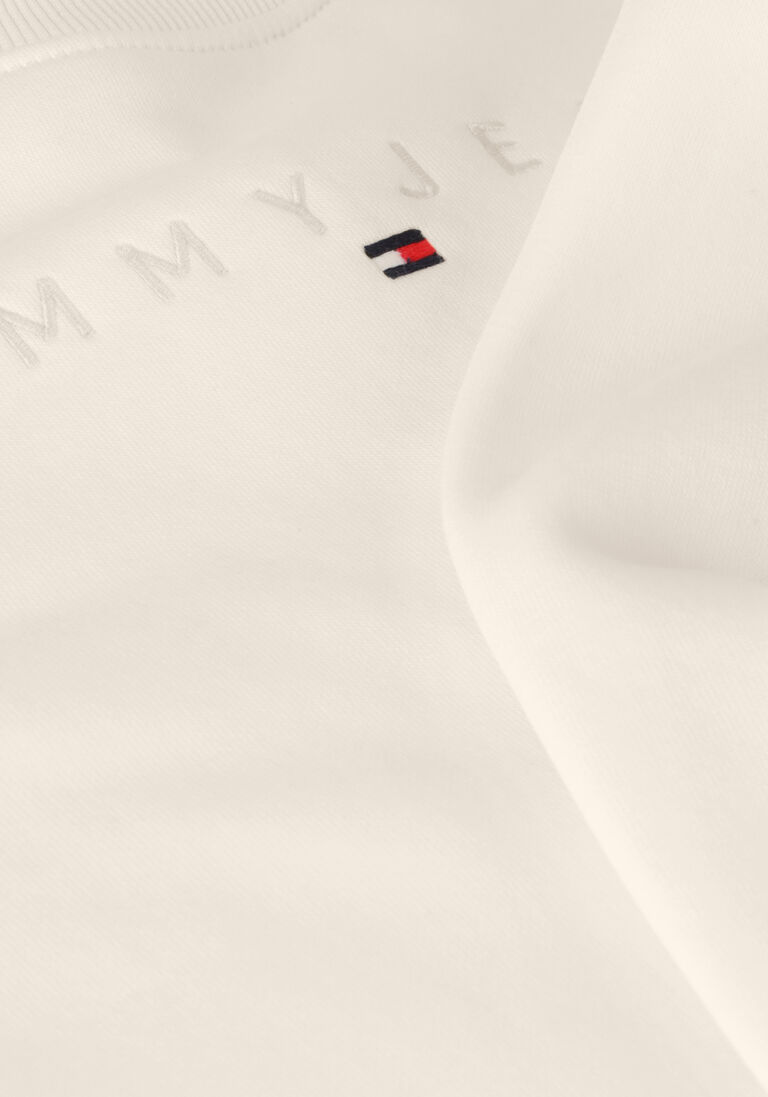 TOMMY JEANS witte tommy jeans trui tjw reg tonal linear crew