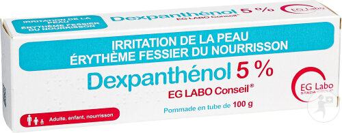 Eurogenerics Dexpanthenol 5% EG Labo Conseil Pommade Tube 100g