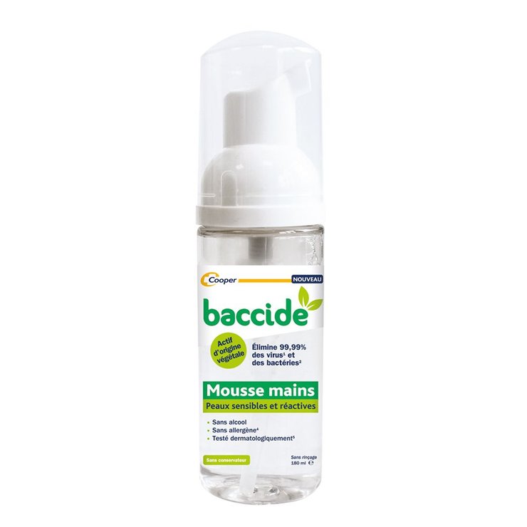 Mousse Végétale 180ml Baccide