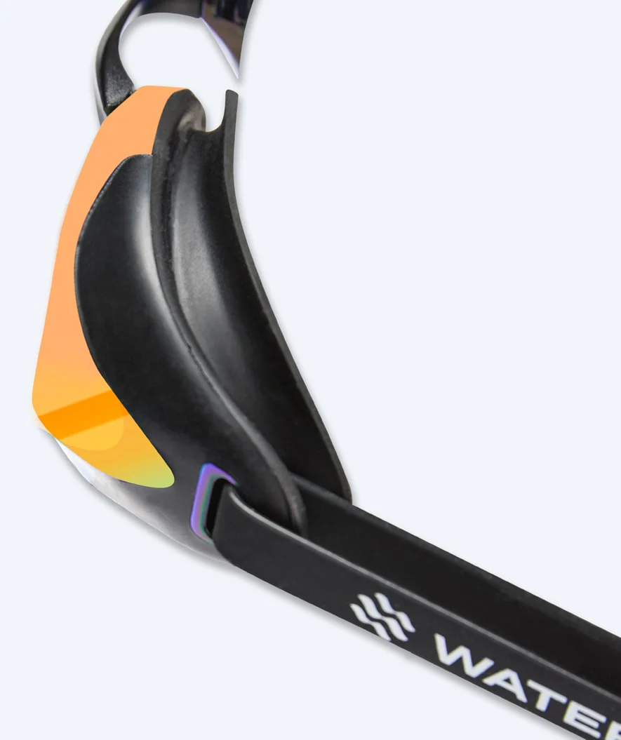 Watery Elite svømmebriller - Poseidon Ultra Mirror - Sort/guld