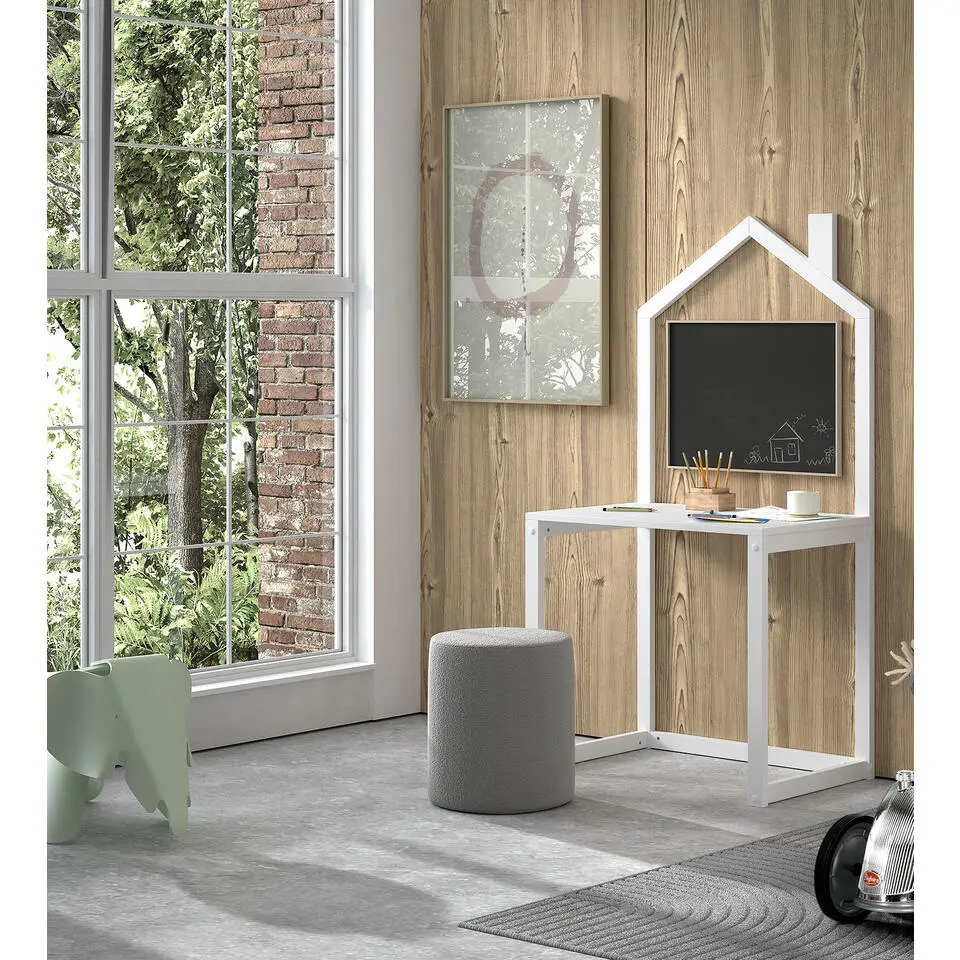 Vipack kinderbureau Dallas - wit - 151x60x81 cm
