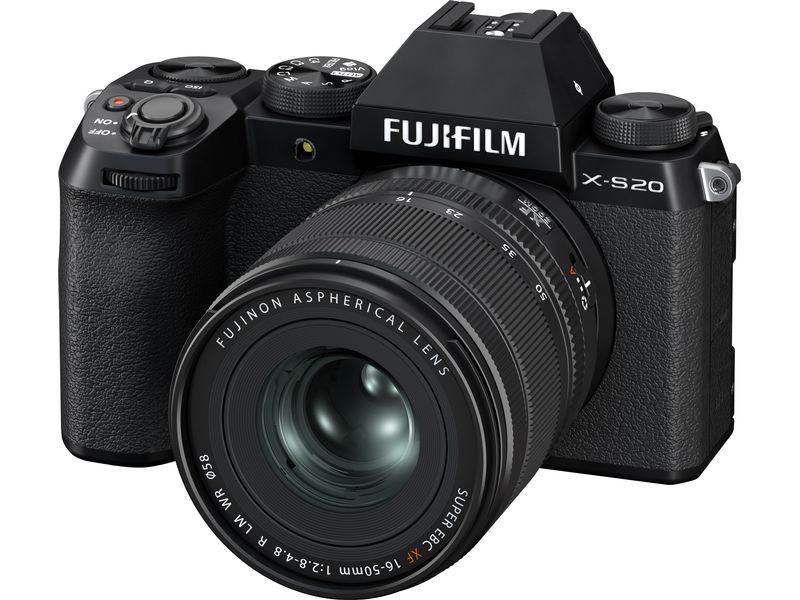 Fujifilm Fotokamera X-S20 Kit XF 16-50mm Vielseitige Reisekamera mit Ki-Autofokus und langer Akkulaufzeit inkl. Objektiv