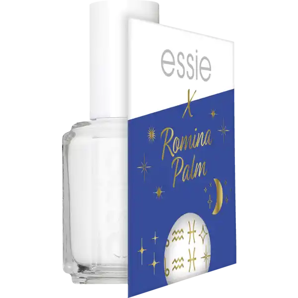 Nagellack Nr. 1 blanc mit astrologischem NagelstickerSet