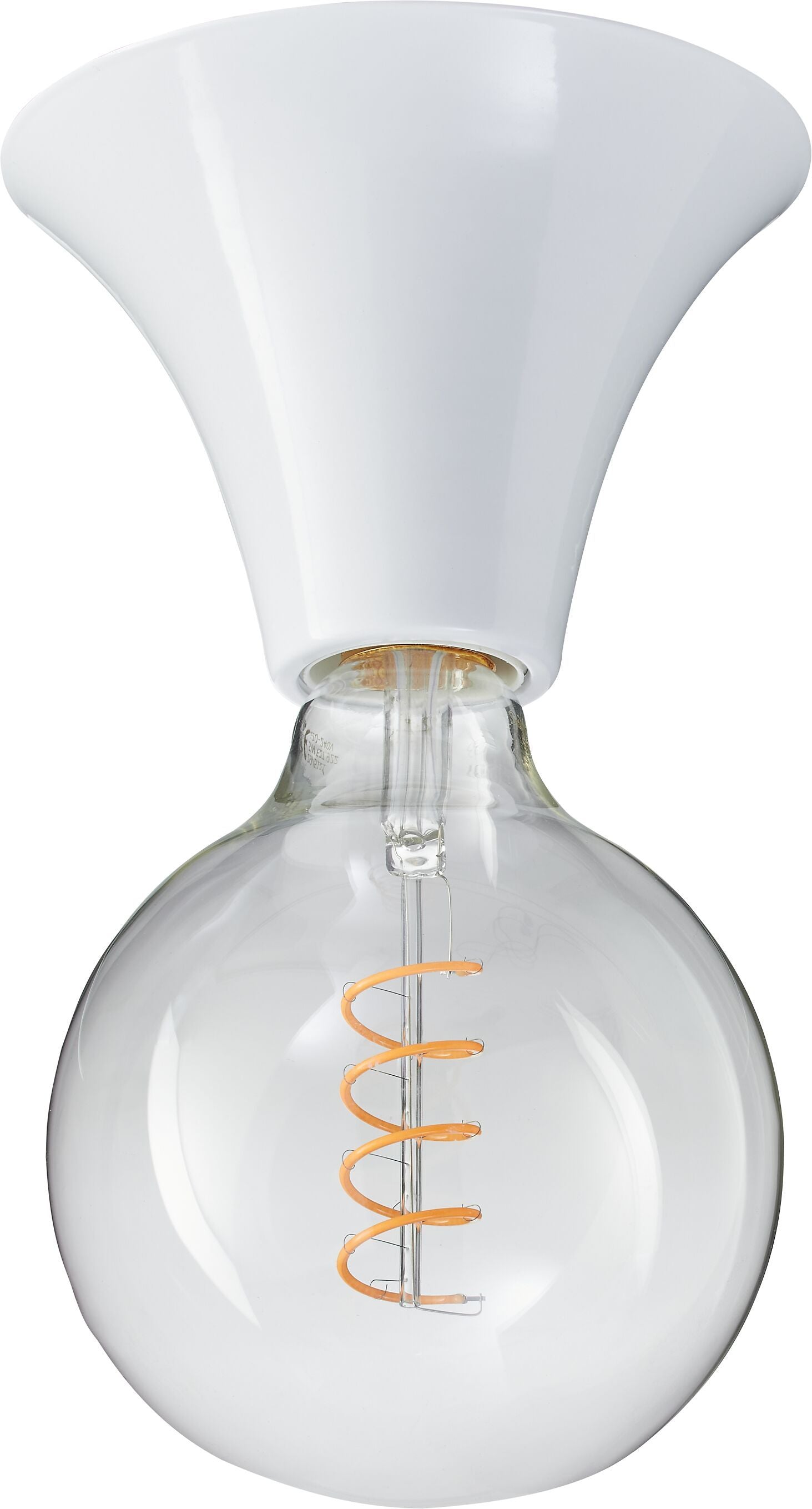 THEO Wand- / Deckenleuchte - Weiss / H: 10.0 cm x D: 14.0 cm