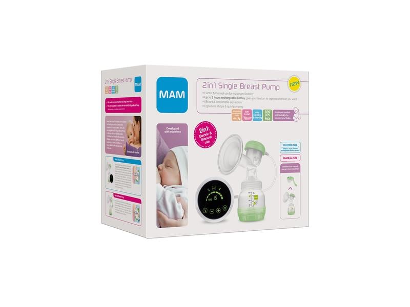 MAM Milchpumpe Einzel 2in1 Elektrische & manuelle Verwendung