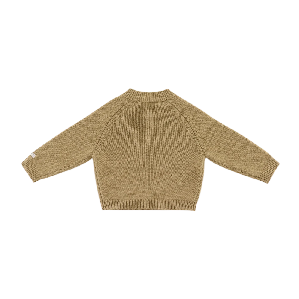 Sibbe Merino Wool Sweater | Bear | Sesame