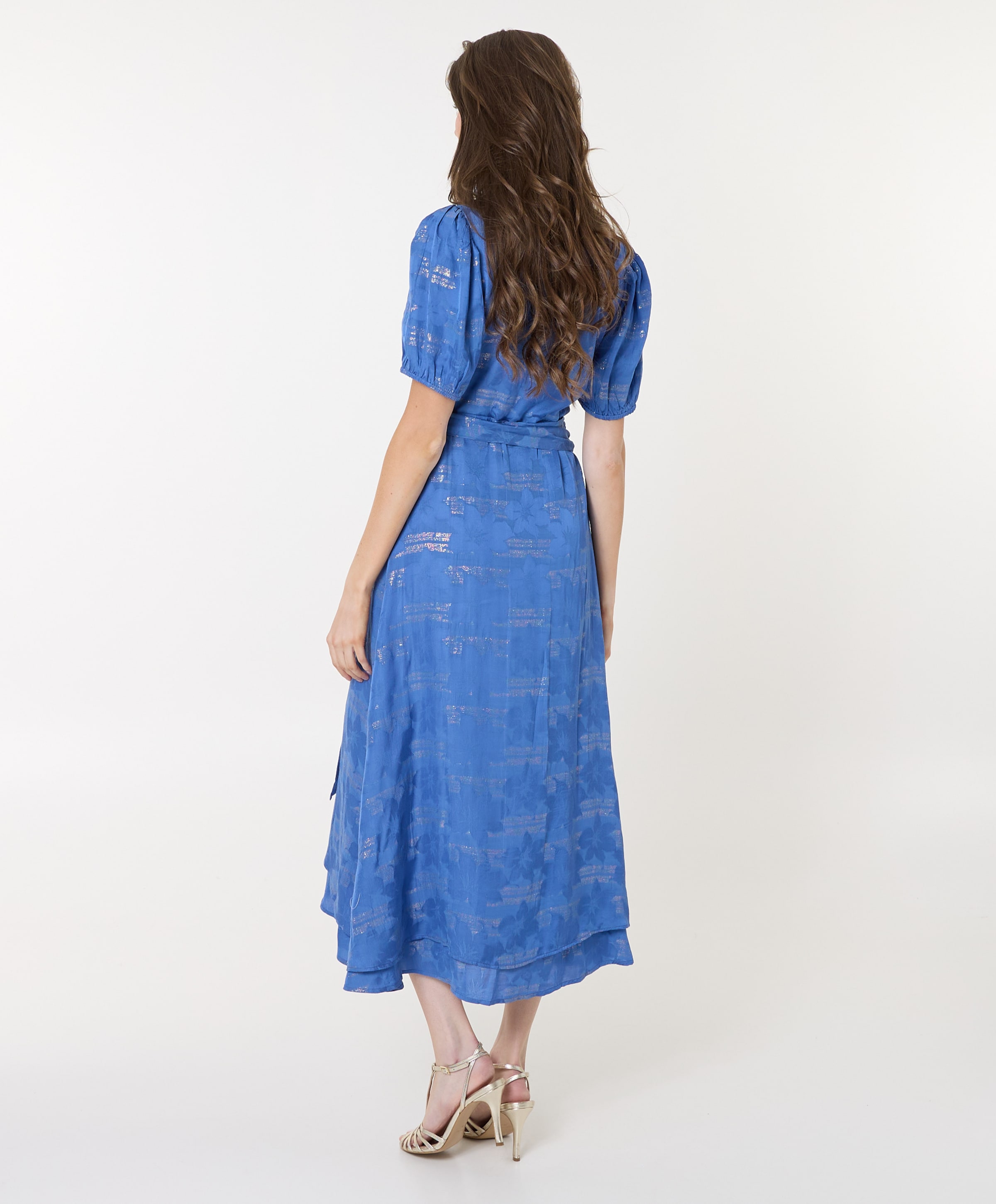 Freebird Festive Dames jurk blauw