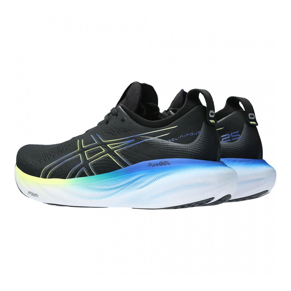 Asics GEL-NIMBUS 25 - Chaussures running Homme black/glow yellow