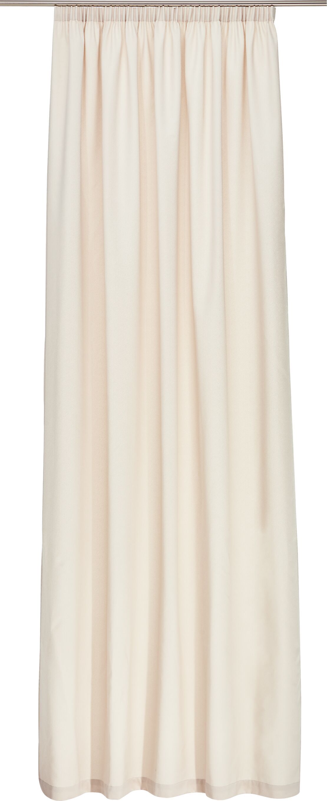 LORENZO Fertigvorhang blickdicht - Weiss / B: 150.0 cm x H: 270.0 cm