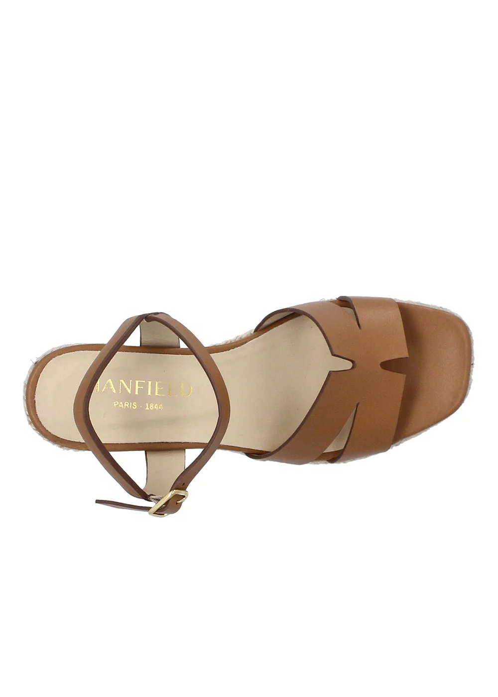 COMPENSE MARESCA CUIR CAMEL