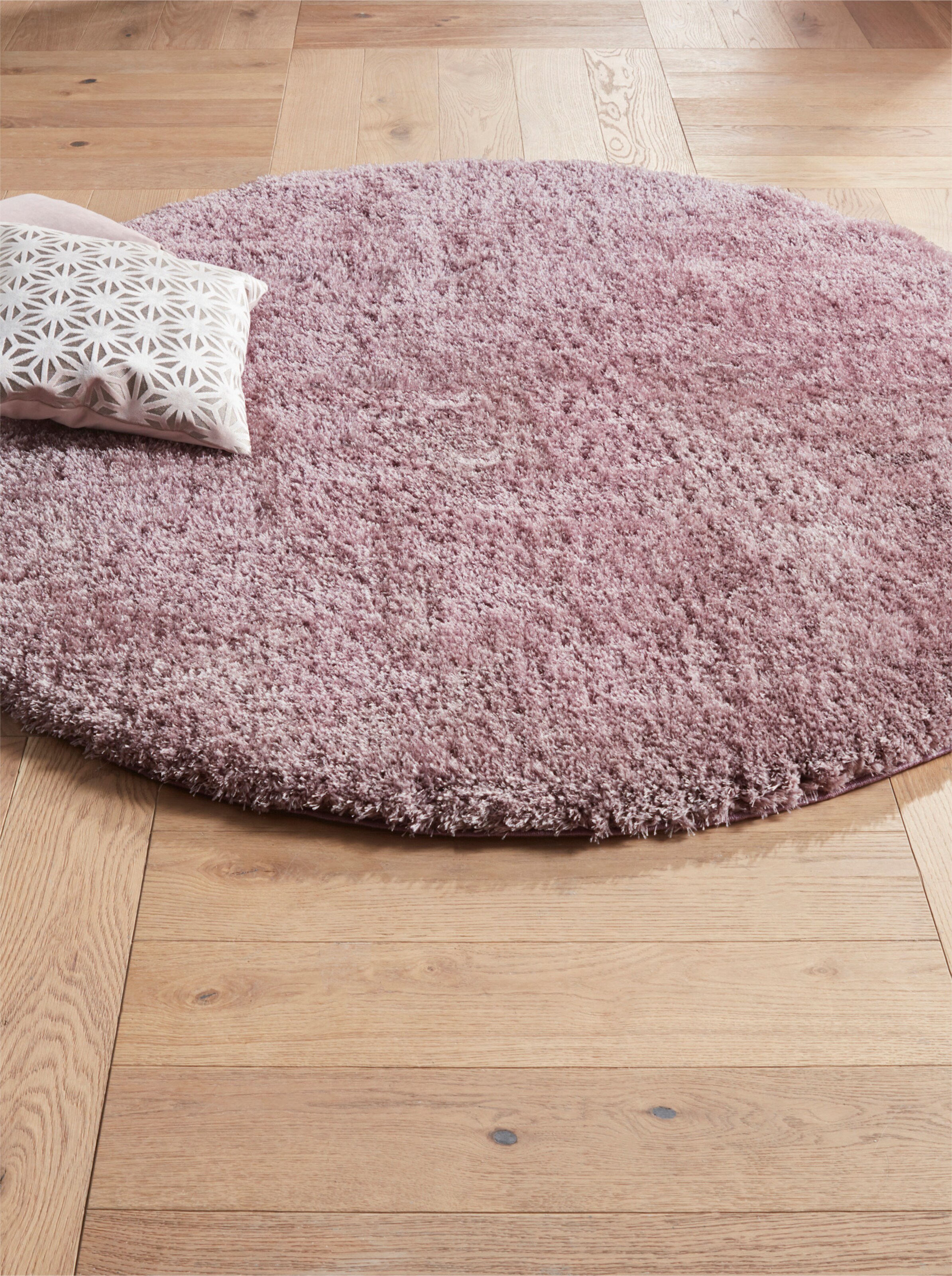 heine home Hochflorteppich in mauve