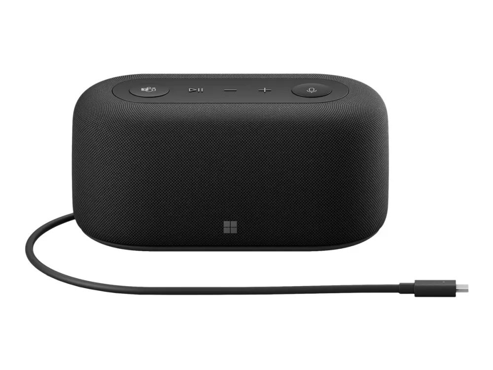 Microsoft Audio Dock - Højttalertelefon/dockstation - kablet - USB-C - mat sort - Certified for Microsoft Teams
