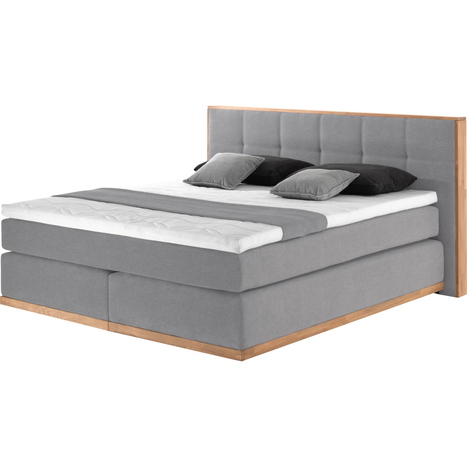 Boxspringbett Mila Eiche Massiv