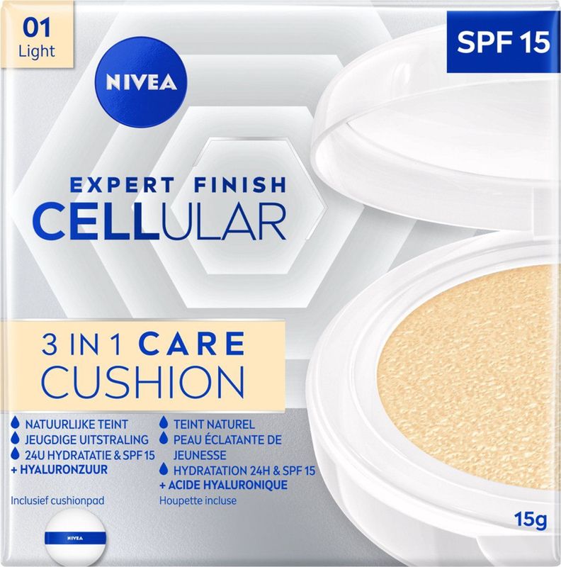 NIVEA Hyaluron Cellular Filler 3in1 Care Cushion â€“ Light