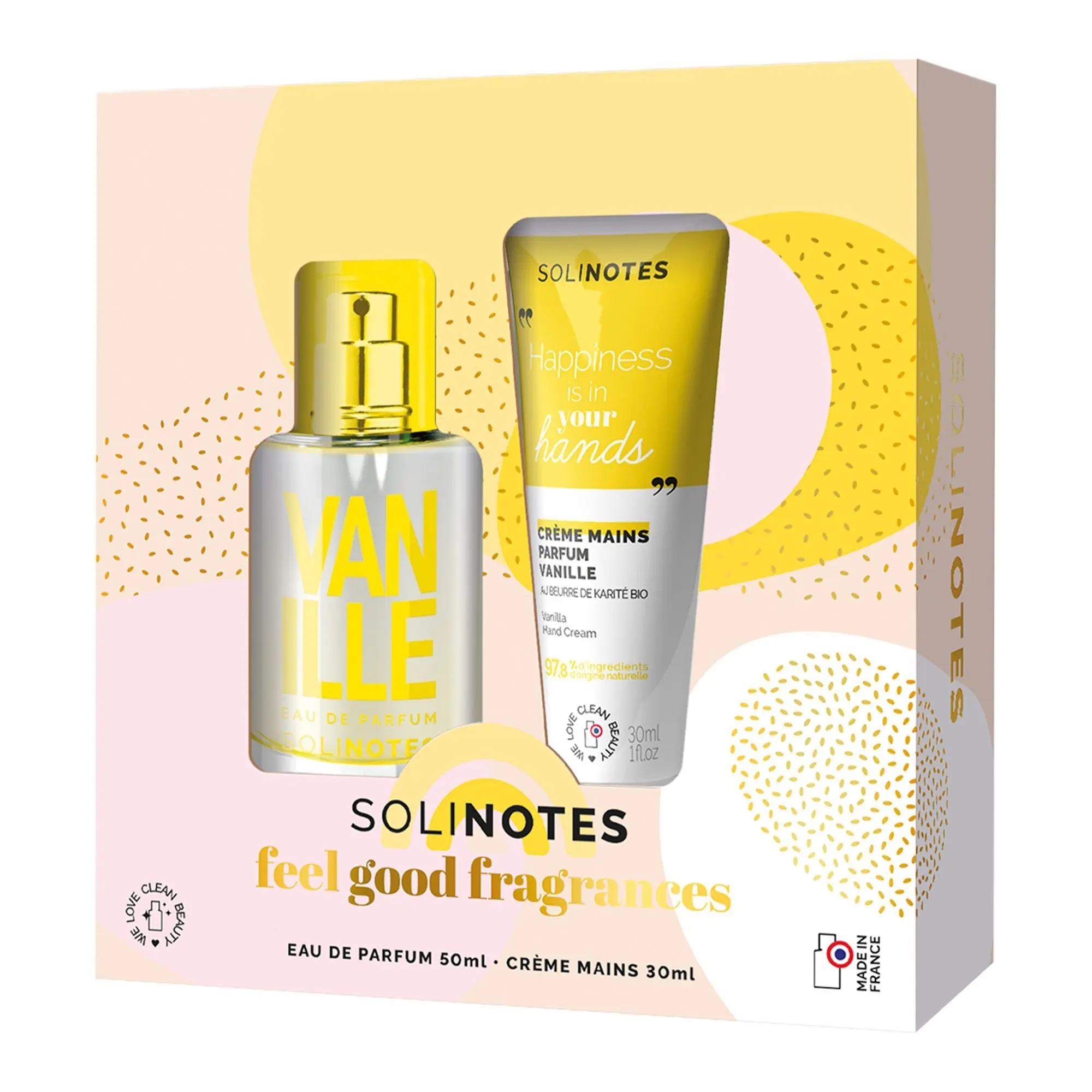 Solinotes - Coffret Vanille Eau de Parfum 50ml & Crème mains 30ml- Femme