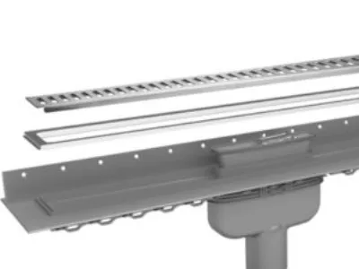 PURUS lr. sampak ø75/100x1000 - PURUS LINE afl.rende/rist lodret afløb