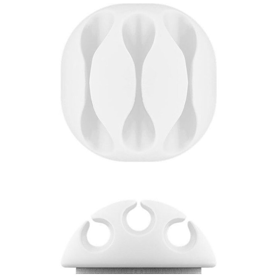 Goobay 3 Slot Cable Management - Blanc
