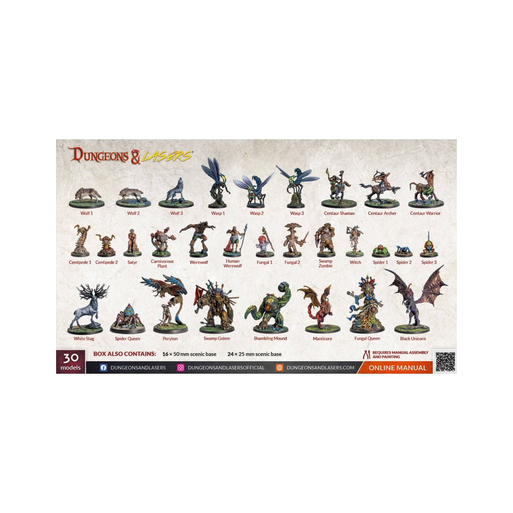 Dungeons & Lasers - Figurines - Woodland Dwellers