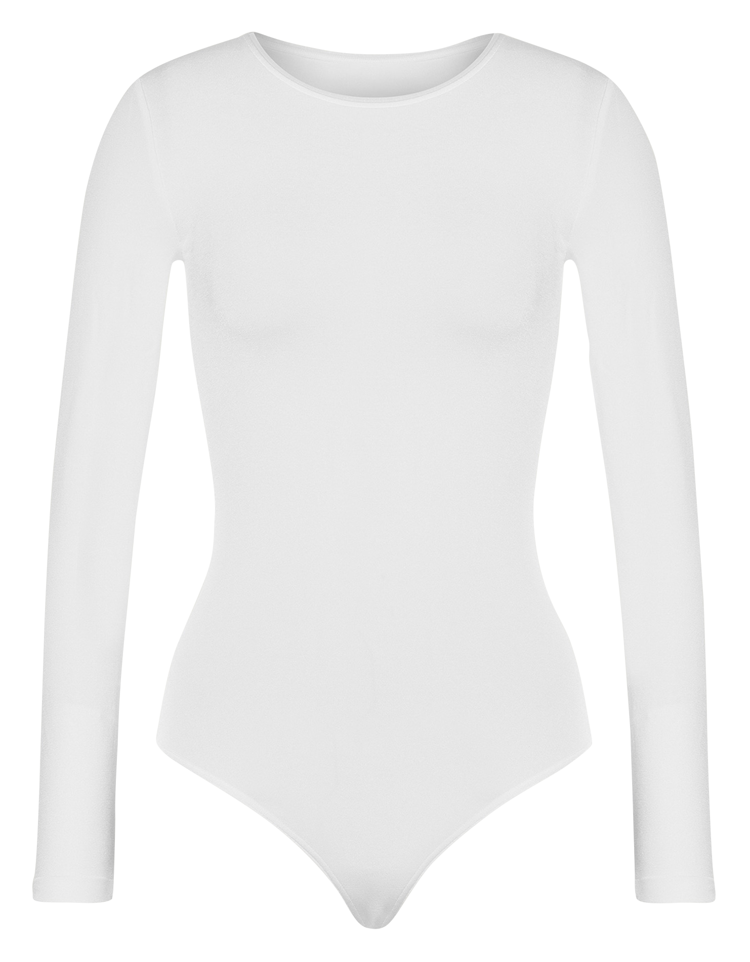 Berlin Body - Body col rond en coton mélangé | Blanc