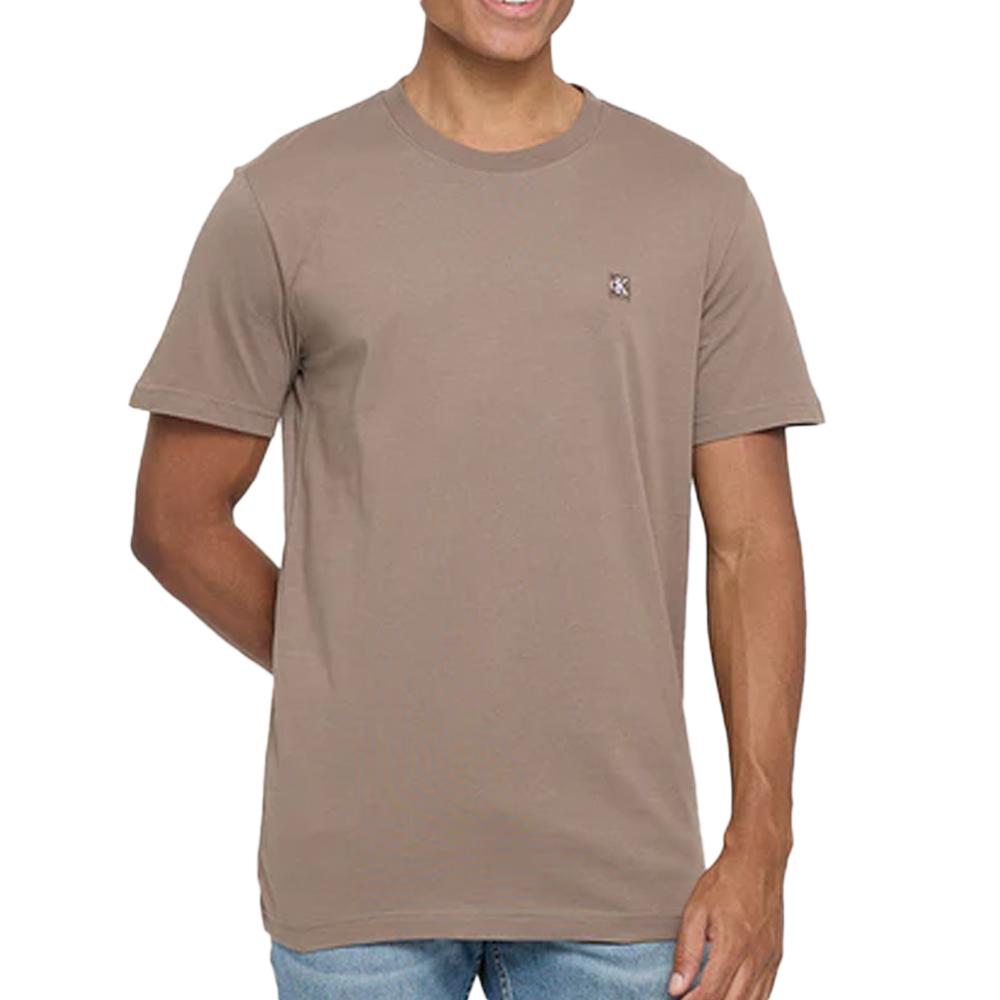 Calvin Klein Jeans T-shirt Marron Homme Calvin Klein Jeans Embro Badge