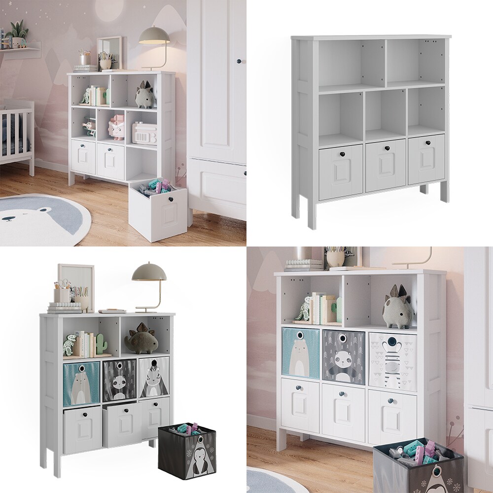 Vitalispa Kinderregal Ajaton Weiß 103,6 x 113,4 cm