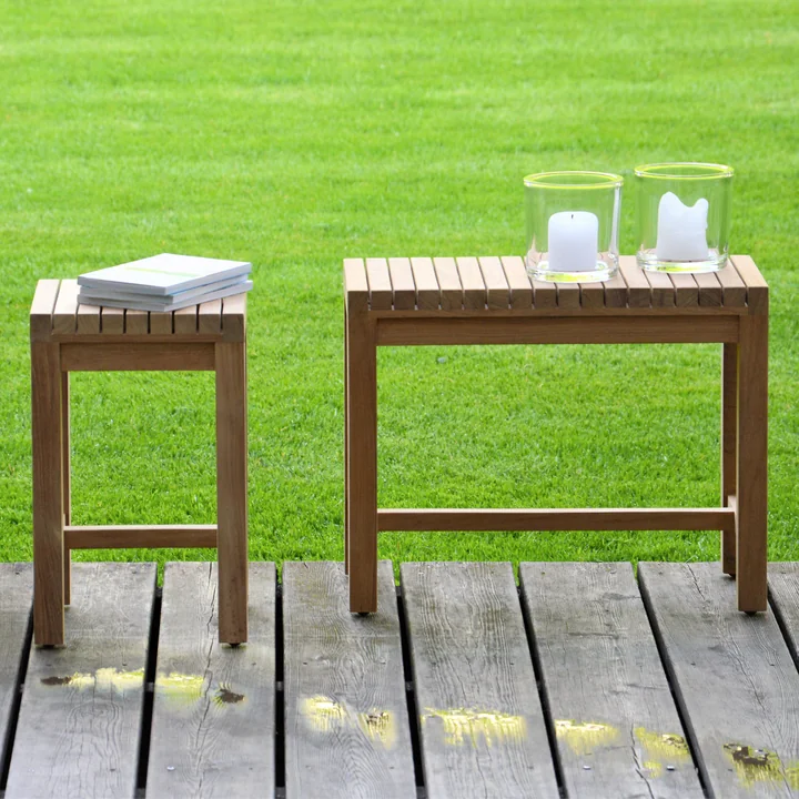 Jan Kurtz - Samoa Blumenhocker Outdoor, 25 x 25 x H 80 cm, teak