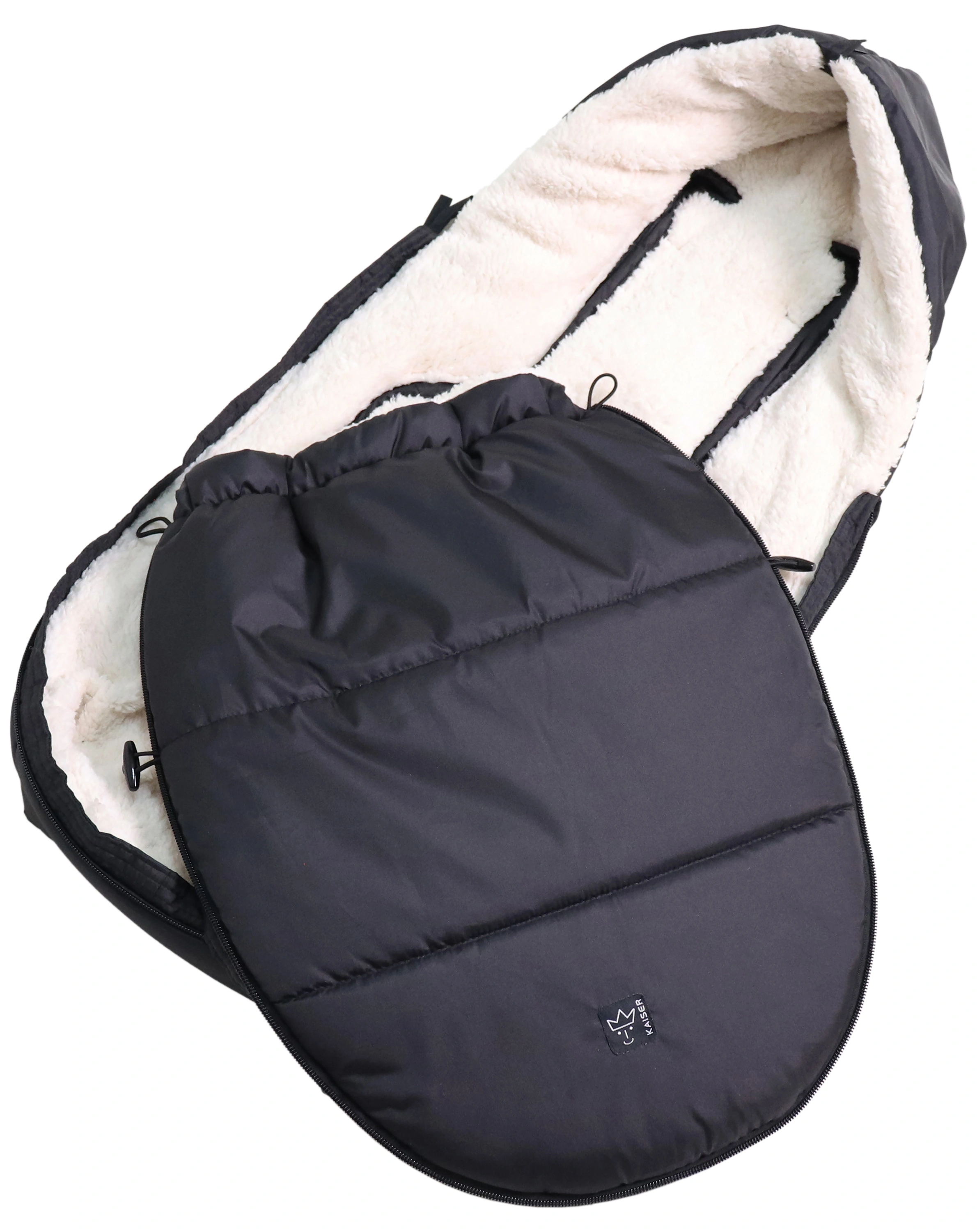 Babyschalen-Fußsack HOODY 2.0 in black