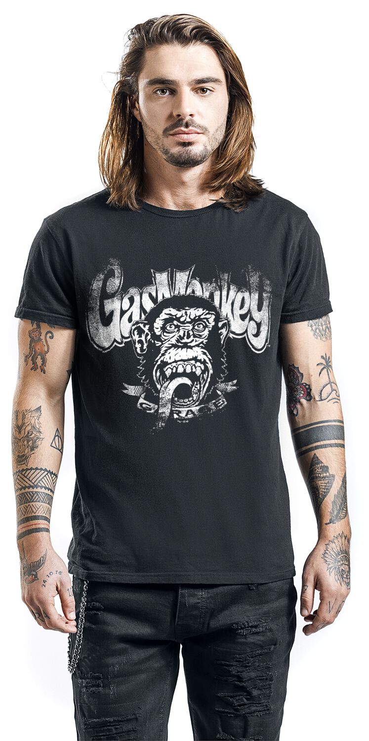 Singe Usé | Gas Monkey Garage T-Shirt Manches courtes