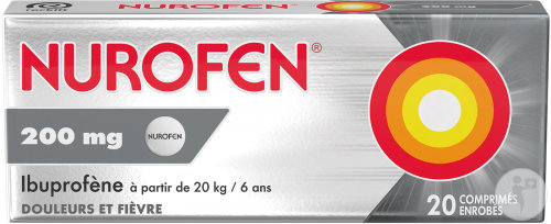 Nurofen 200mg Ibuprofène Douleurs Et Fièvre 20 Comprimés Enrobés