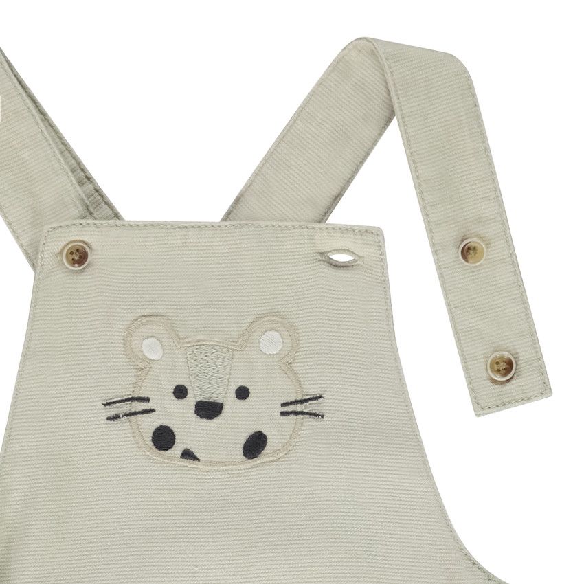 Ensemble 2 pièces imprimé savanne pour bébé garçon - Ecru